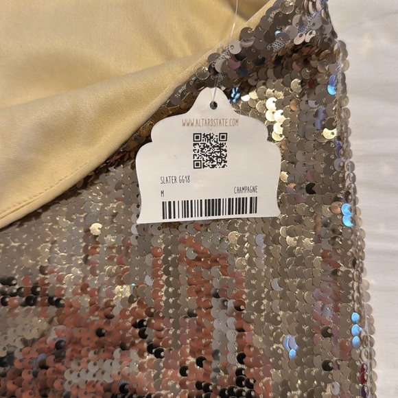 Altard State Gold Sequin Skirt - Picture 5 of 5